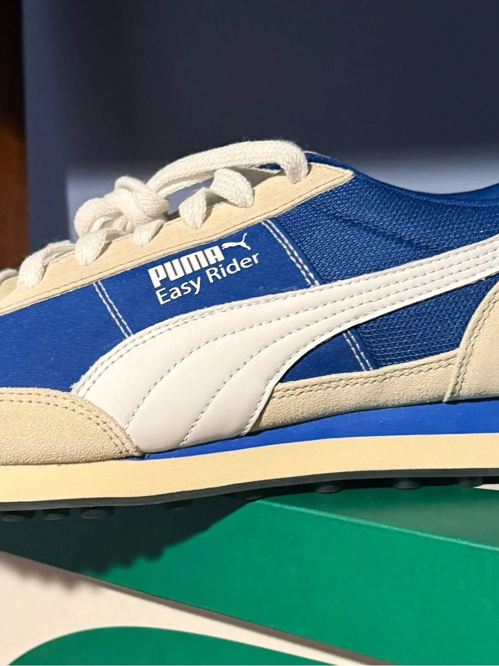 Puma Easy Rider Blue & Cream Casual Sneaker
